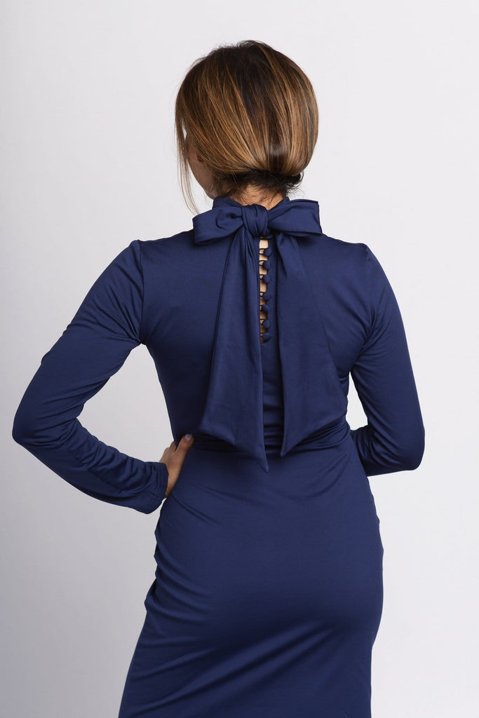 Blue midi petite dress