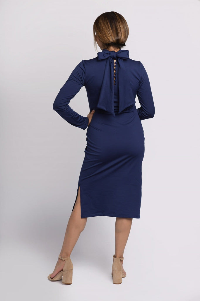 Blue midi petite dress